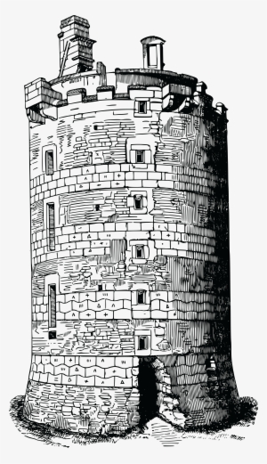 Free Clipart Of A Fortress Tower - Castle Tower Png #1077959