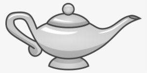 Svg Royalty Free Stock Silver Weasyl - Magic Lamp Clipart #1078039