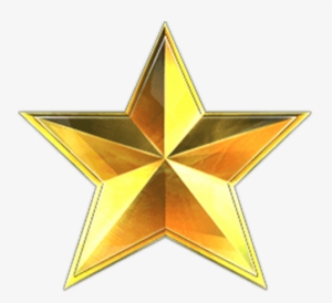 Military Gold Star Png #1078186