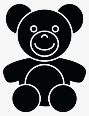 Teddy Bear - くま イラスト 白黒 #1078795