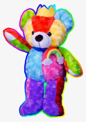 Bear, Png, And Colorful Image - Vobell Plush Rainbow King Teddy Bear 13inch #1079079