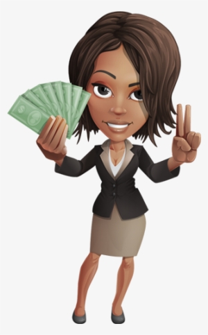 Person Holding Money Png - Holding Money Cartoon Png #1079377