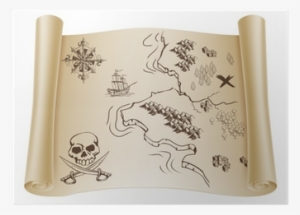 Skull Treasure Map #1080574