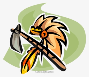 Native American Headdress And Tomahawk Royalty Free - Indigenous Peoples Of The Americas #1080710