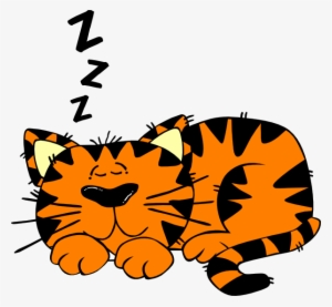 Cartoon Cat Clipart At Getdrawings - Sleeping Cat Cartoon #1080961