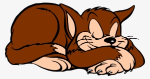 Medium Image - Clipart Of Sleeping Cat #1081064