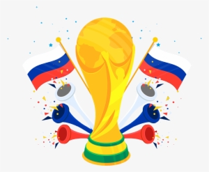 World Football Cup Background With Trophy Free Vector - Fifa World Cup 2018 Poster #1081300