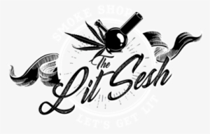 The Lit Sesh Banner Black And White #1081457