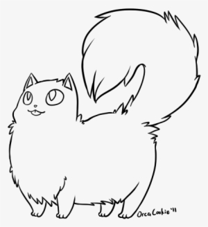 Collection Of Free Cat Drawing Minimalist Download - Ragdoll Cat Lineart #1081643