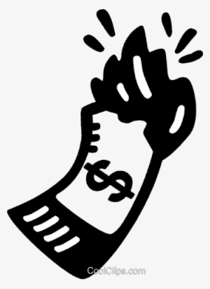 Burning Money Royalty Free Vector Clip Art Illustration - Illustration #1081677