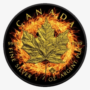 Black Ruthenium Burning Maple Leaf Fire - Book Of Selves: The Redwork #1082156