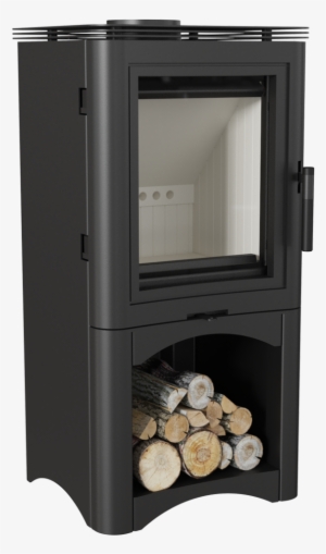 Kratki Koza K5 7kw Wood Burning Stove With Log Store - Kratki Koza/k5/s/w 7kw Krbová Kamna Teplovzdušná #1082706