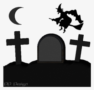 Graveyard Silhouette - Pared Halloween #1082982