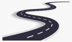 Curved Road - Winding Road With White Background - Free Transparent PNG ...