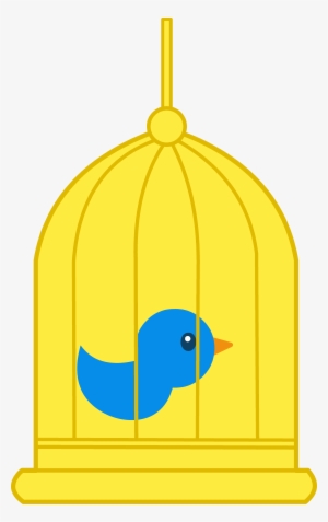 Cage Clipart Pet Bird - Bird In A Cage Clipart #1083306