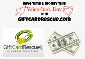 Save Time & Money This Valentine's Day With Giftcardrescue - 100 Dollar Bill #1083327