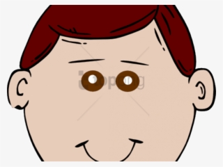 Red Eyes Clipart Boy - Cartoon Man Face #1083597