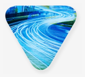 Blue Curved Lines On A Road - Road #1083671