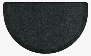 Granite Collection Semi-circle - Petzone Litter Trap Mat Black #1084107