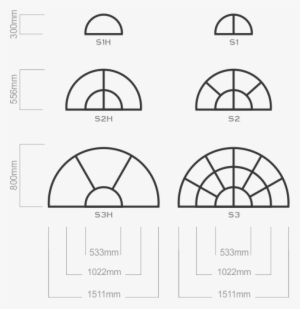 Semi-circular Fixed Fanlights - Fanlight #1084202