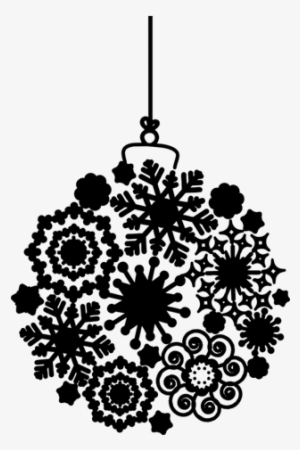 Vinilo Decorativo Bola De Navidad De Copos De Nieve - Snow #1084388