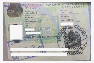 Tanzania Visa Edit - Visa Policy Of Tanzania #1085035