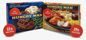 Packed With Protein Power - Hungry Man Salisbury Steak - 16 Oz Tray #1085265
