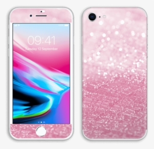 Pink Glitter - Apple Iphone 8 256gb Silver #1085658