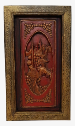 Chinese Antique Wall Panel Carved Florals - Antique #1086152