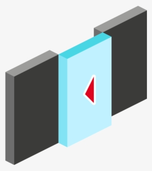 Image Of Single Glass Sliding Doors Icon - Sliding Door Icon #1086239