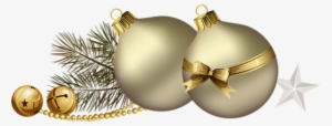 Boules De Noël Png, Tube, Or - Christmas Day #1086339