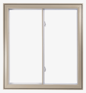A Khaki Hybrid Pvc / Aluminum Double Slider Window - Sliding Doors Window #1086341