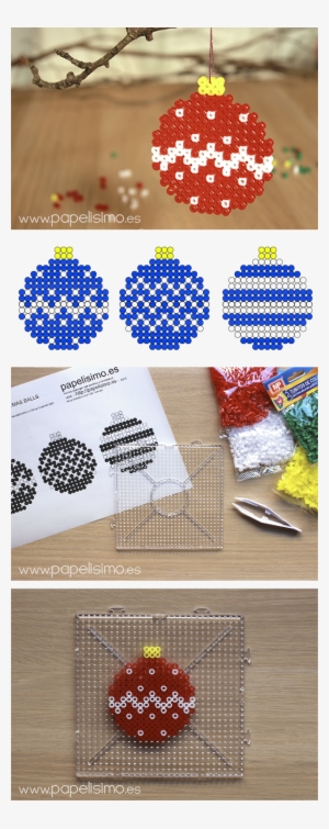 Manualidades Faciles Niños Patron Diseño Hama Beads - 3d Hama Beads Baubles #1086446