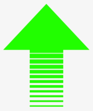 Neon Green Arrow On A White Background - Light Green Arrows Png #1086492