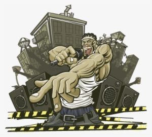 Urban Rapper Graffiti Wall Sticker - Background Hd Hip Hop #1086838