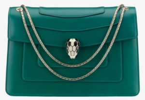 Shoulder Bag Serpenti Forever In Calf Leather In Emerald - Bulgari Serpenti Bag Green #1087715
