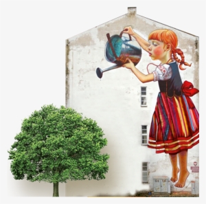 Girl Tree - Walled City By Sandu Publishing #1087912