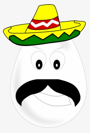 Mexican, Mexico, Mustache, Sombrero, Egg - Mexican Egg #1088223