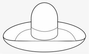 Vector Graphics,free Illustrations,royalty - Sombrero Hat Template #1088344