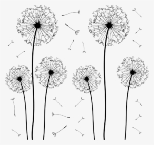 Dandelions Wall Sticker - Mini Wristlet Clutch, Women's, Pale Blue #1088588