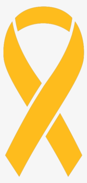 Yellow Ribbon Sticker Icon - Yellow Ribbon Vector Free #1089051