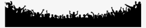 Concert Crowd Hands Png - Crowd Silhouette #1089459
