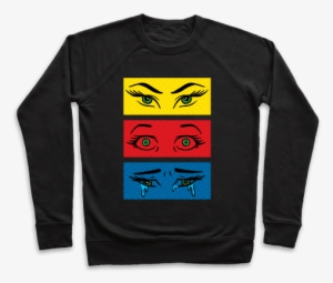 Pop Art Eyes Pullover - Ain T No Party Like A Hermit Crab Party #1089558