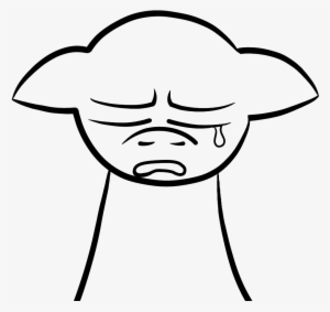 Kb, 1064x954, Crying ) - Line Art #1090175