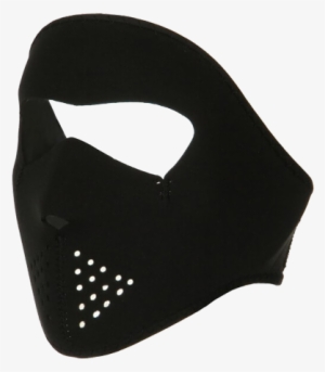 Youth Black Neoprene Ski Mask - Transparent Black Ski Mask #1090297