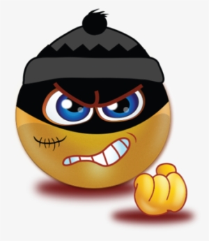Evil Thief Ski Mask - Thief Emoji Png #1090416