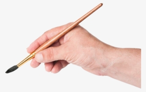 Report Abuse - Mão Com Pincel Png #1090594