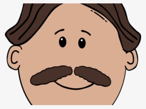 Moustache Free On Dumielauxepices Net Man - Cartoon Man Face #1090840