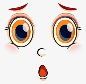 Scared Clipart Eye Shut - Ojos Animados Felices #1091687