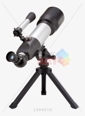 Stock Photo Of Black And Silver Telescope On Transparent - Telescope #1092055